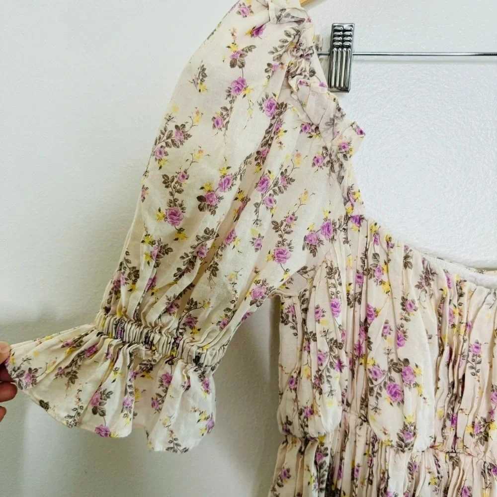 LPA Rachelle Floral Dress Size Medium - Picture 10 of 13